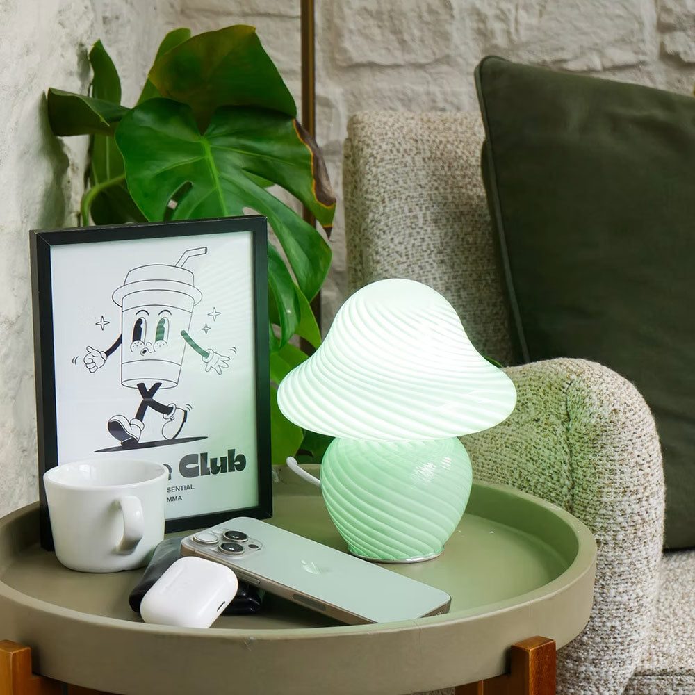 Shroom Shine Mushroom Table Lamp in Green