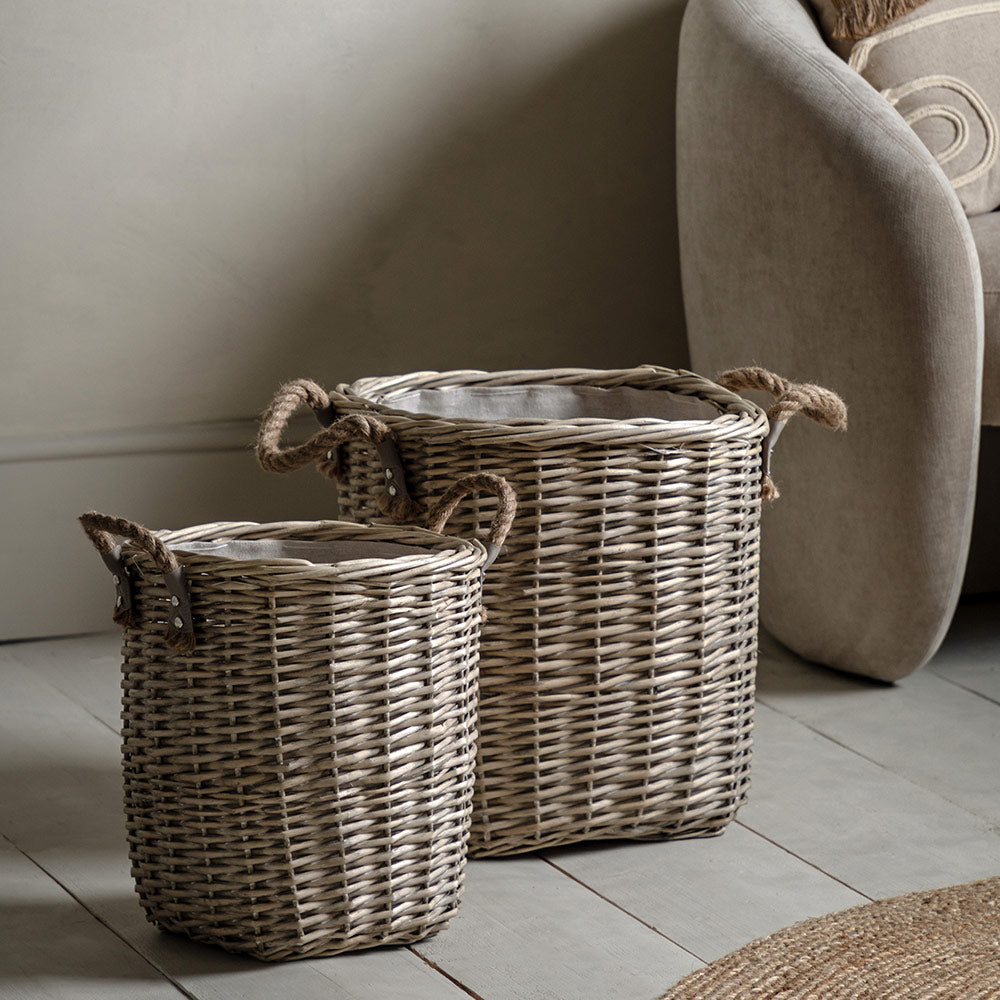 Set of 2 Square Baskets
