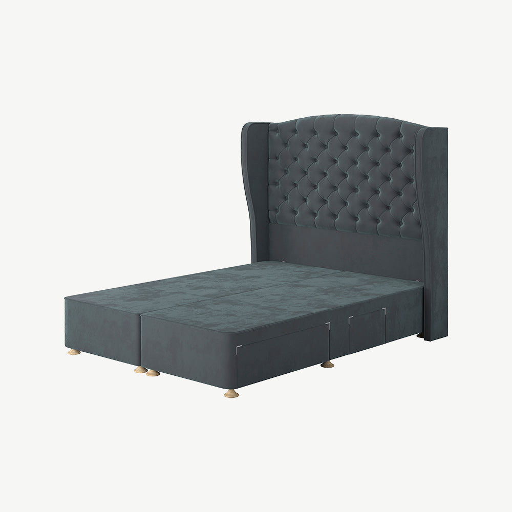 TEMPUR® Suffolk Divan with Drawers in Blue