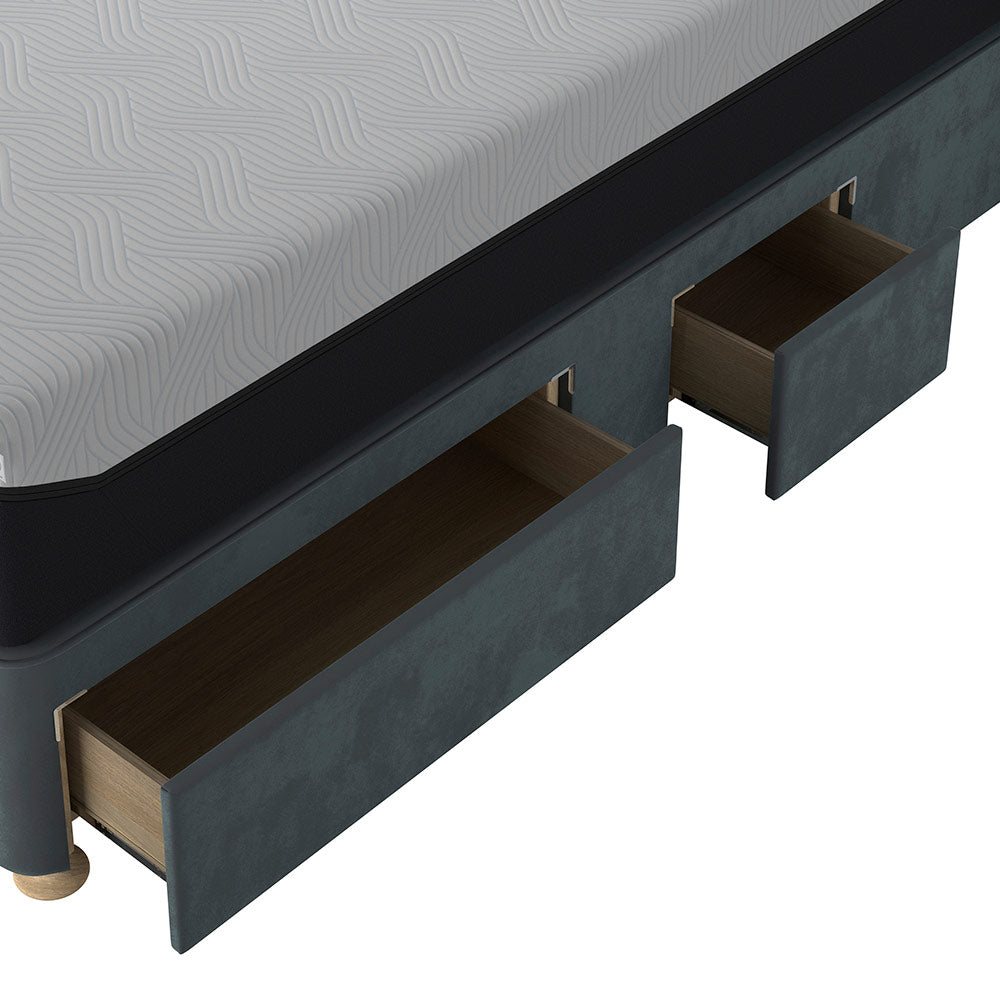 TEMPUR® Suffolk Divan with Drawers in Blue