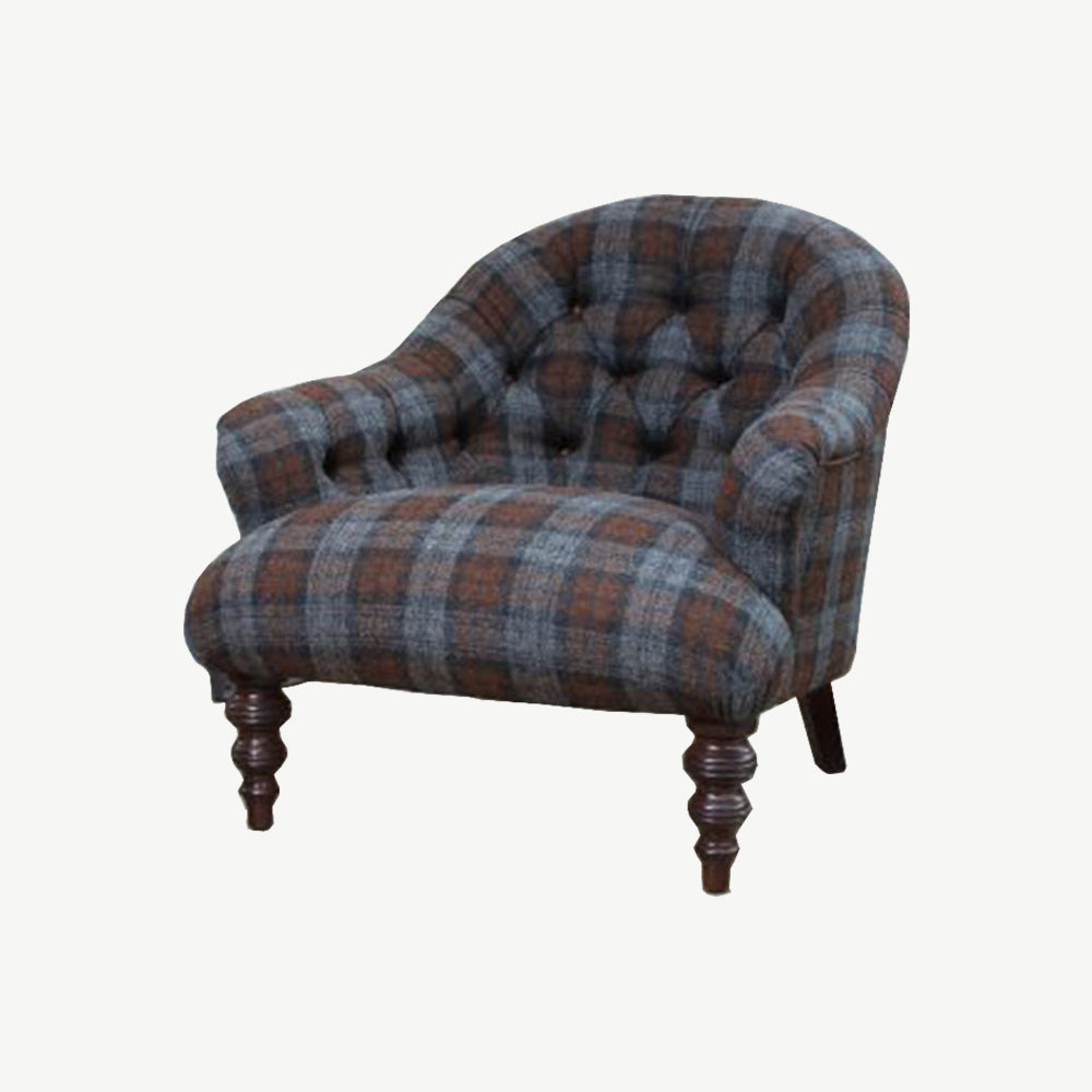 Aberlour occasional chair in tartan check