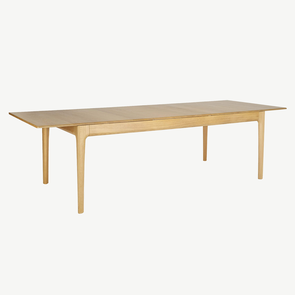 Ercol Romana solid oak dining table in clear matt finish