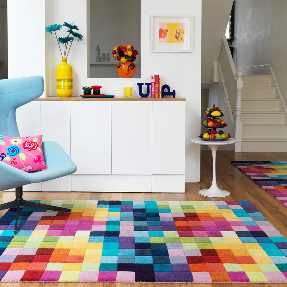 Funk Rug in Multi Boxes