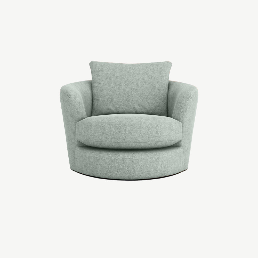Hatton Swivel Chair in Dark Grey