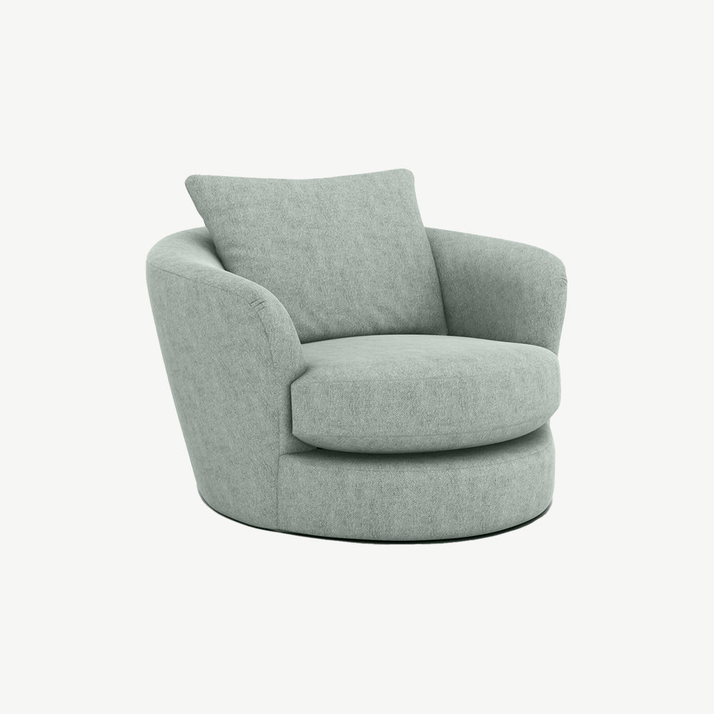 Hatton Swivel Chair in Dark Grey