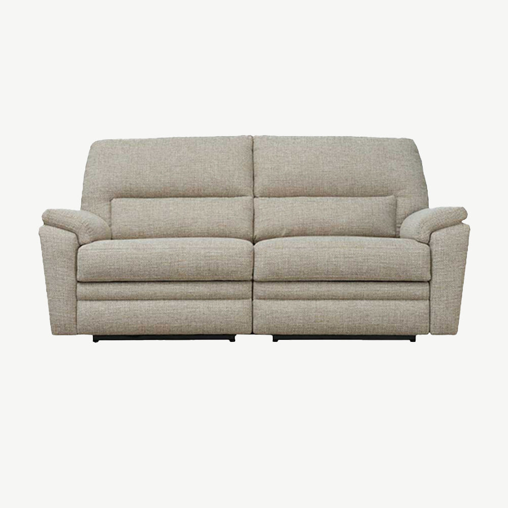 Parker Knoll Hampton 2 Seater Double Manual Recliner in Willow-Pebble