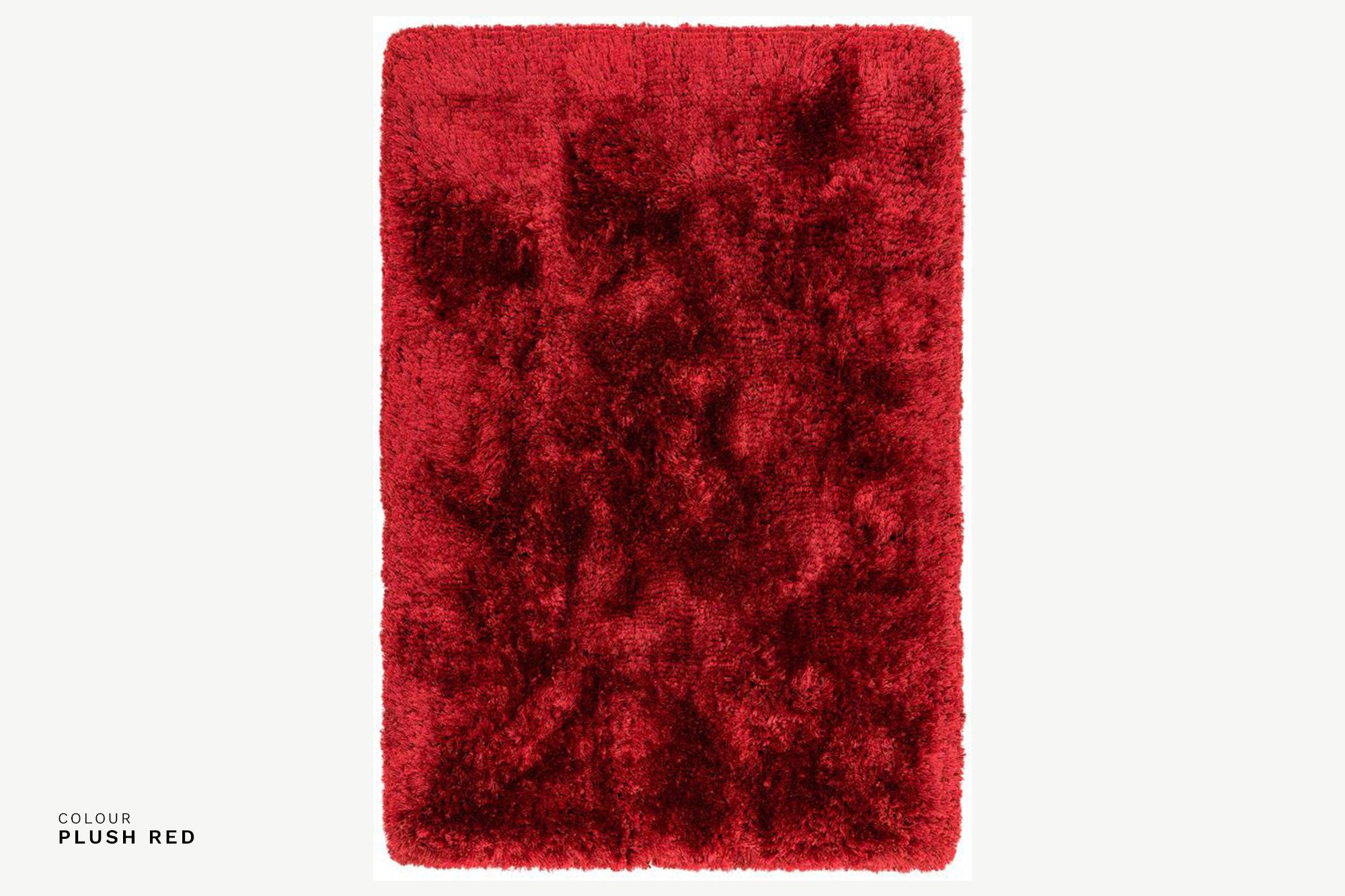 Plush Rug Bold in Plush Red