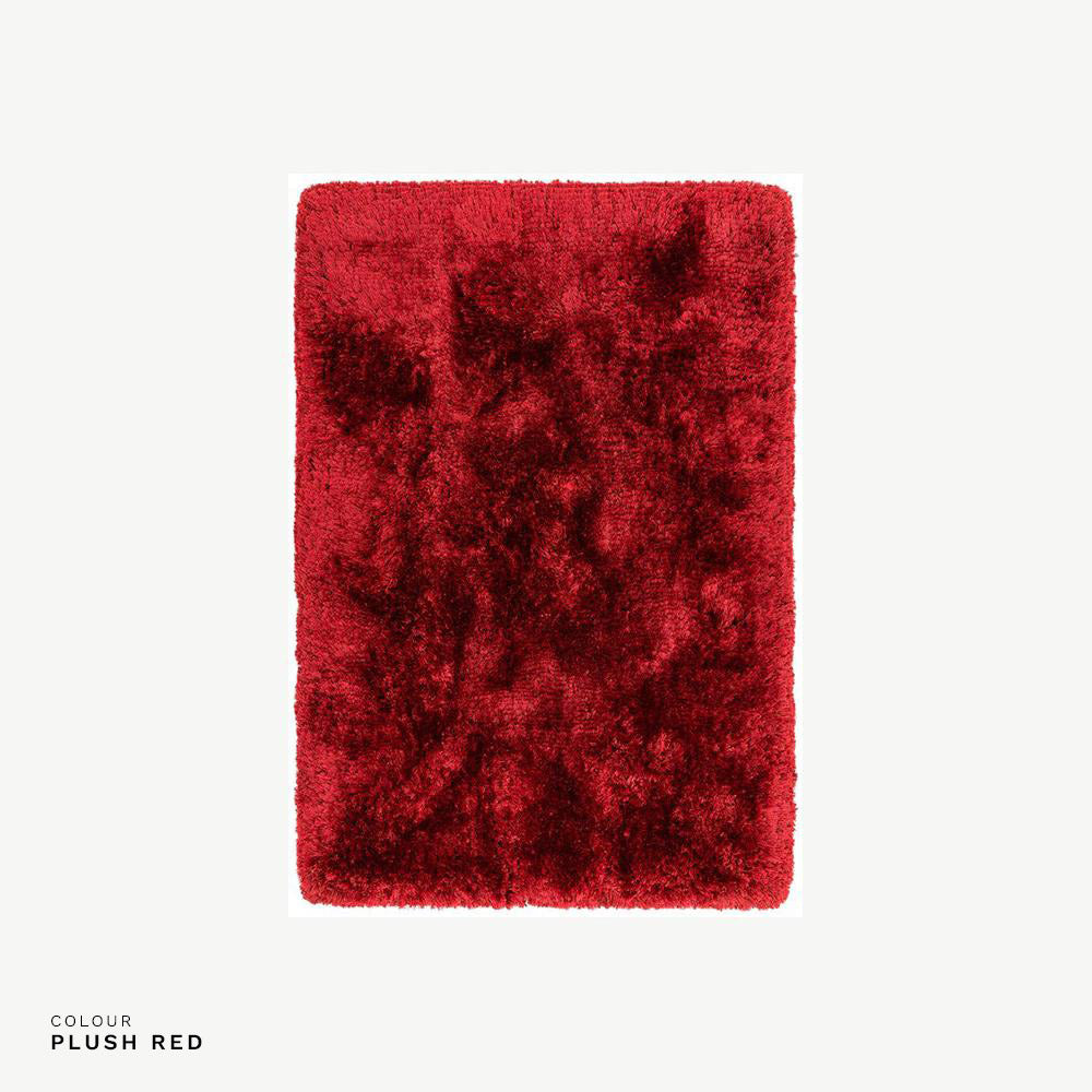 Plush Rug Bold in Plush Red