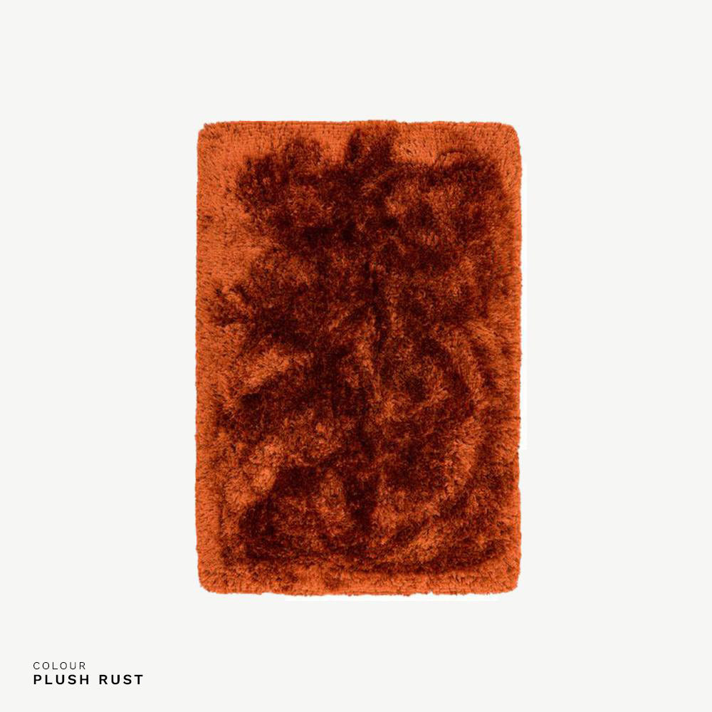Plush Rug Bold in Plush Rust