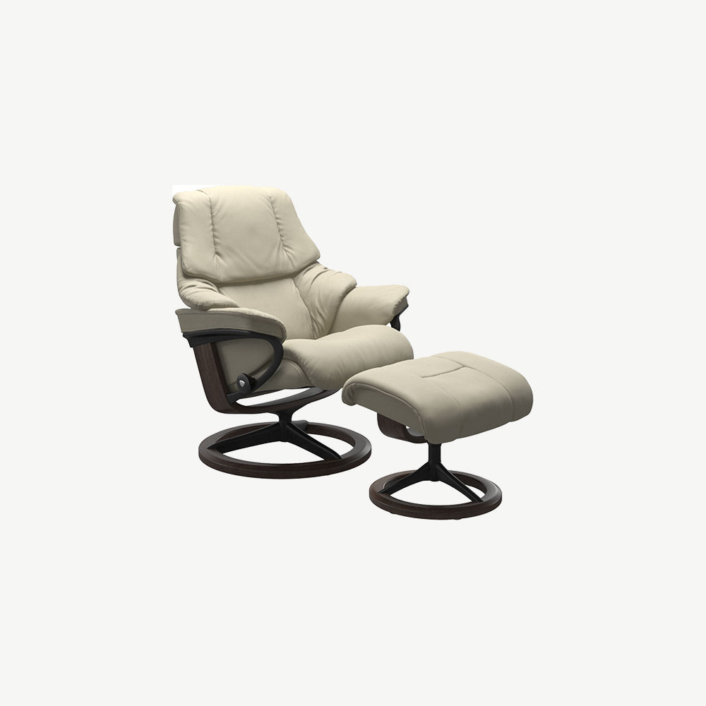 Stressless® Reno Classic Chair and Stool Small