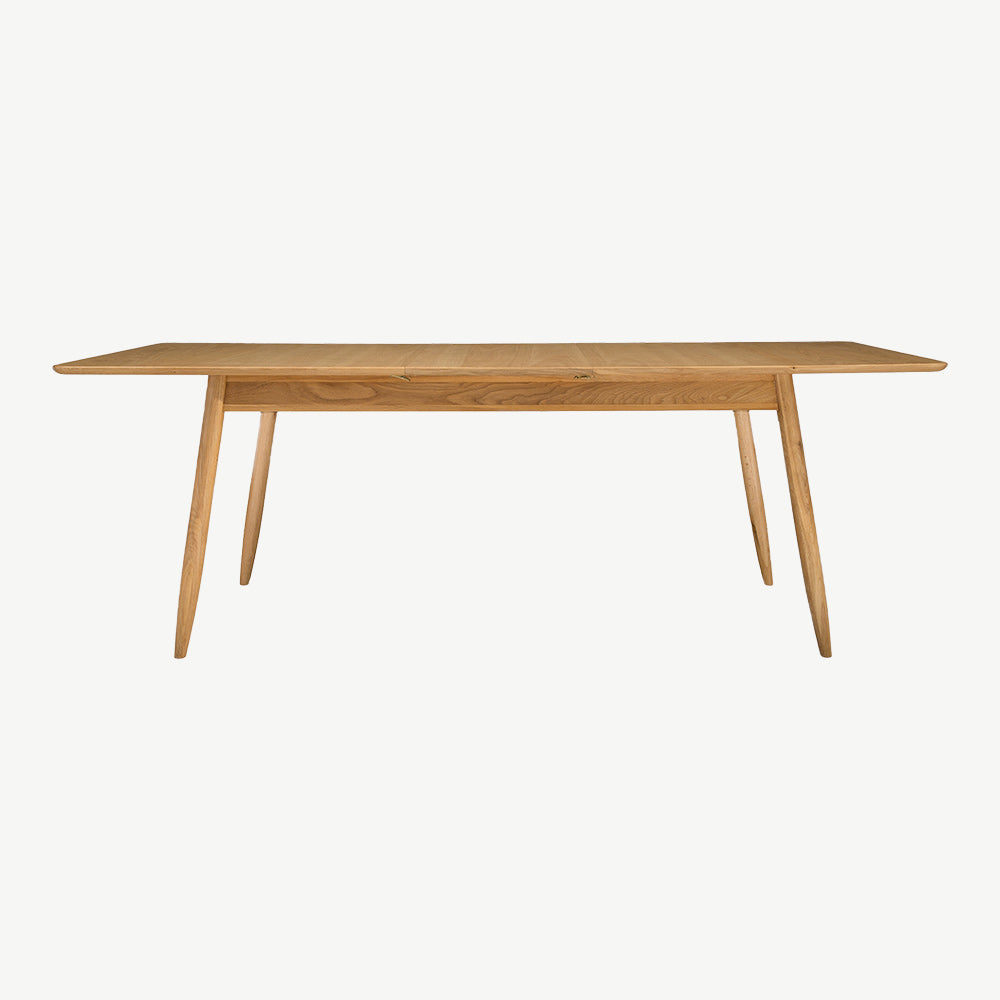 Ercol Teramo medium extending table in pale oak finish