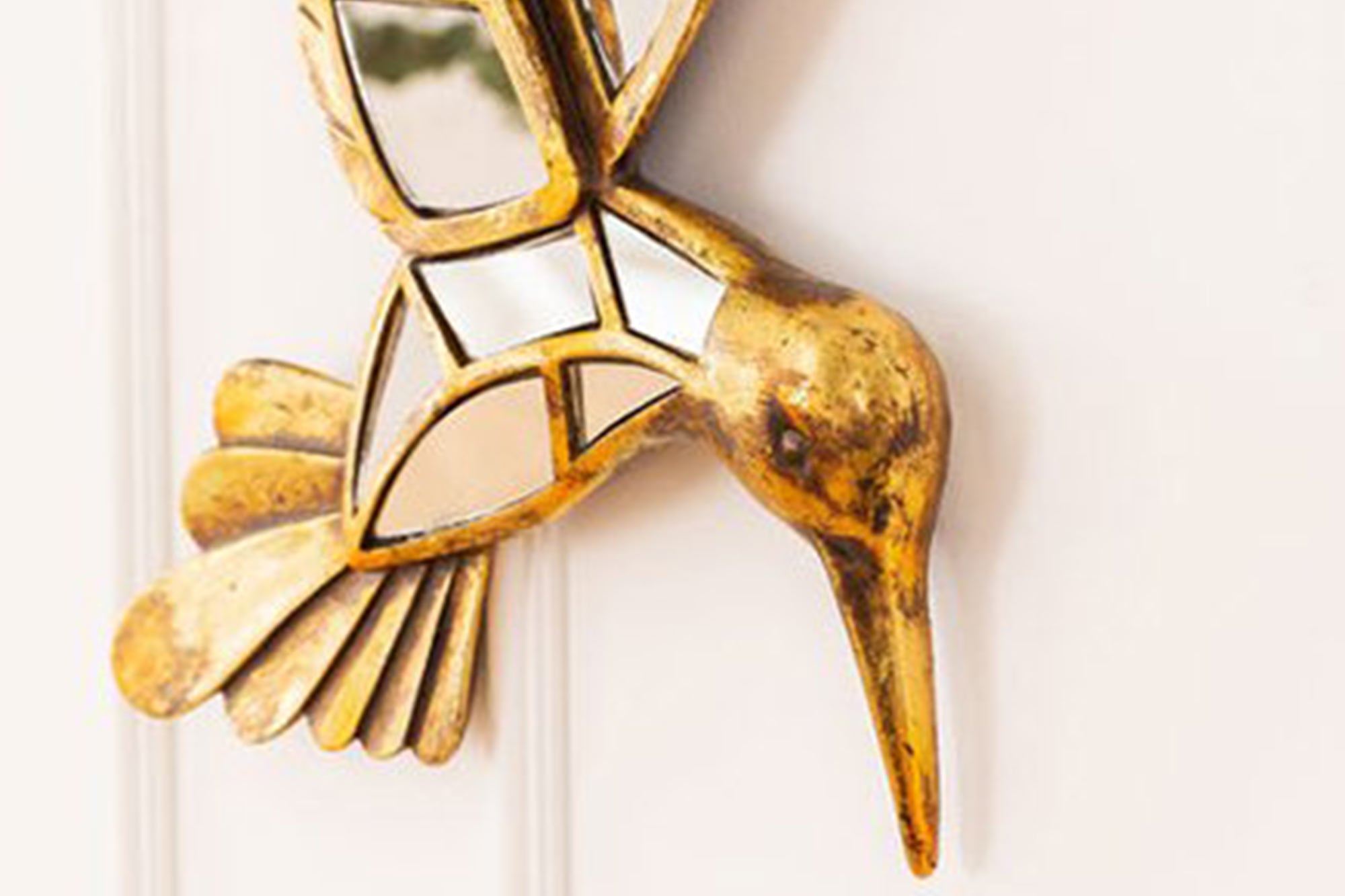 Gold Hummingbird Mirror