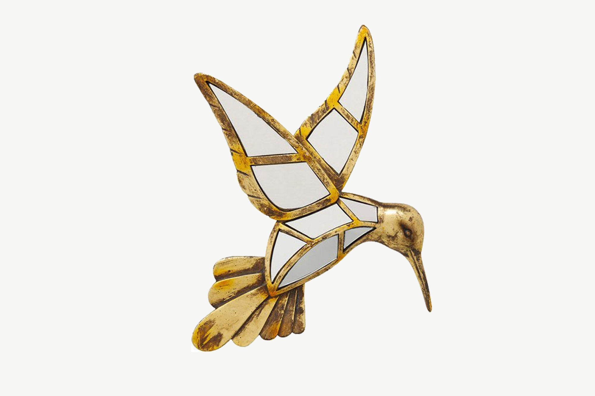 Gold Hummingbird Mirror
