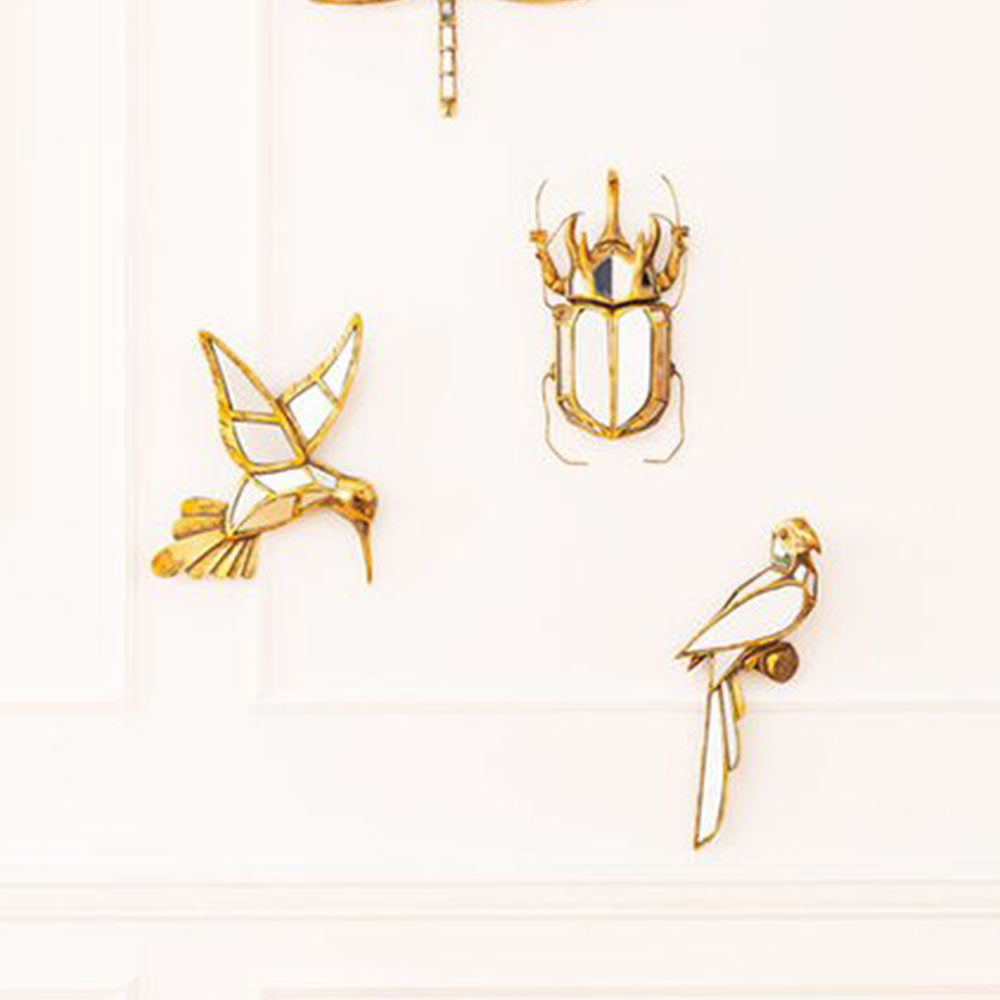 Gold Hummingbird Mirror