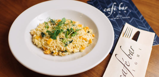Have you tried our Butternut Squash, Spinach & Goats Cheese Risotto? Try Geof the Chef's Butternut Squash, Spinach & Goats Cheese Risotto.