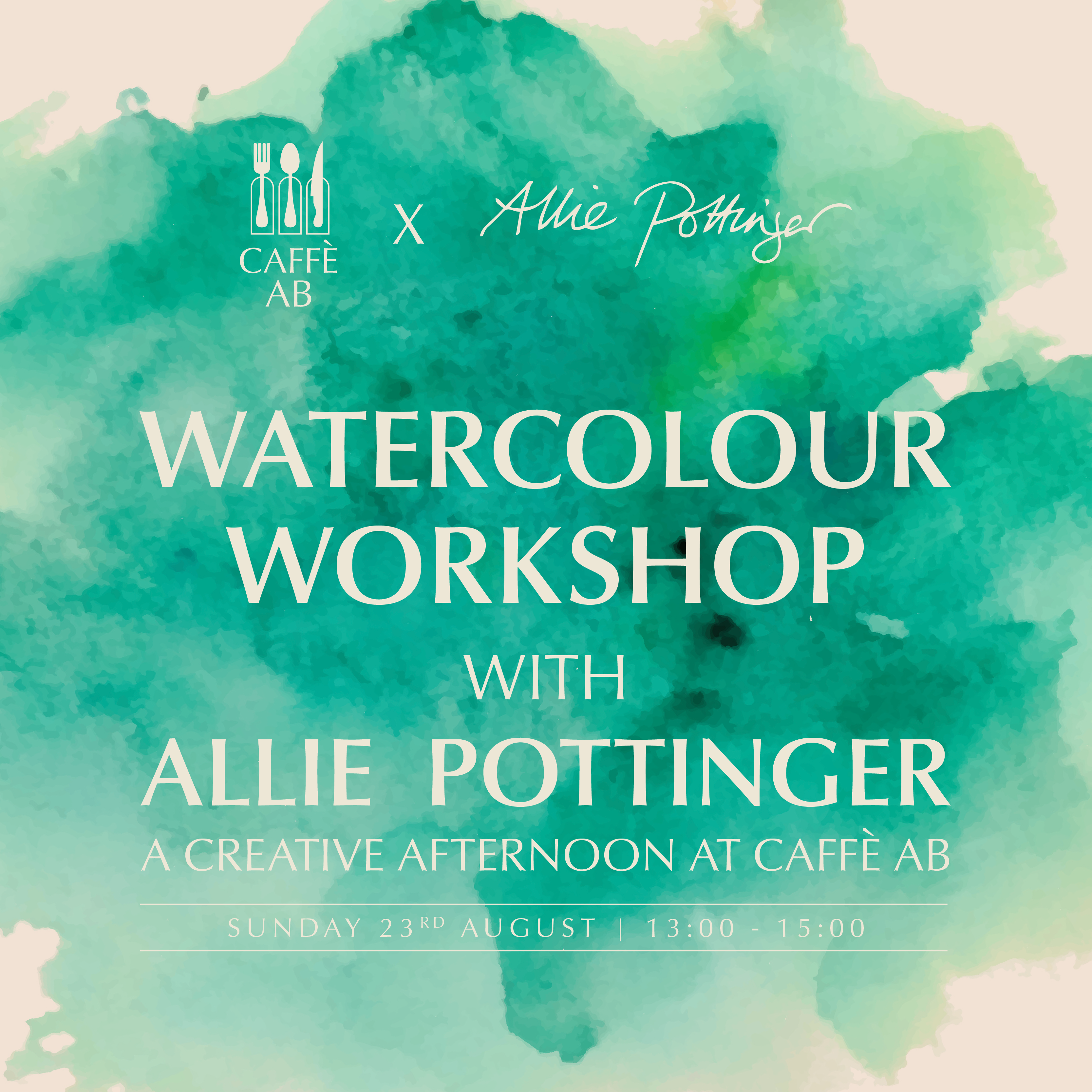 Watercolour Workshop with Allie Pottinger: A Creative Afternoon at Caffè AB