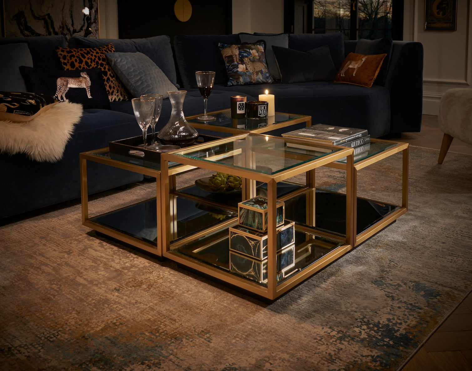 Luxury Glass Coffee Table Christmas Gifts