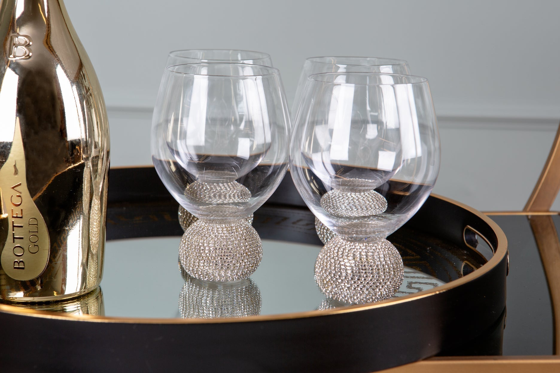 Christmas Celebration Table Drinks Glasses