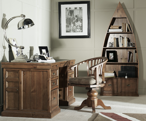 desk chair lamp home office rustic