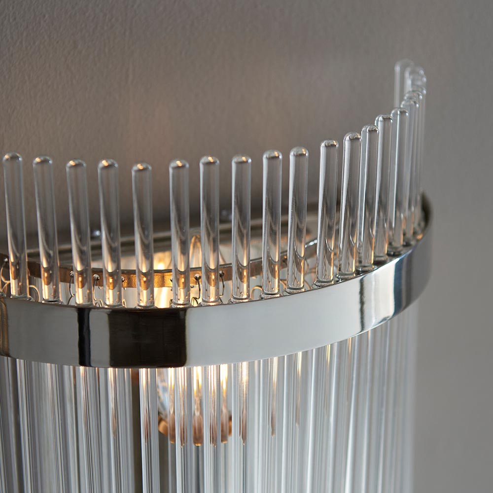 Anders Wall Light in Bright Nickel