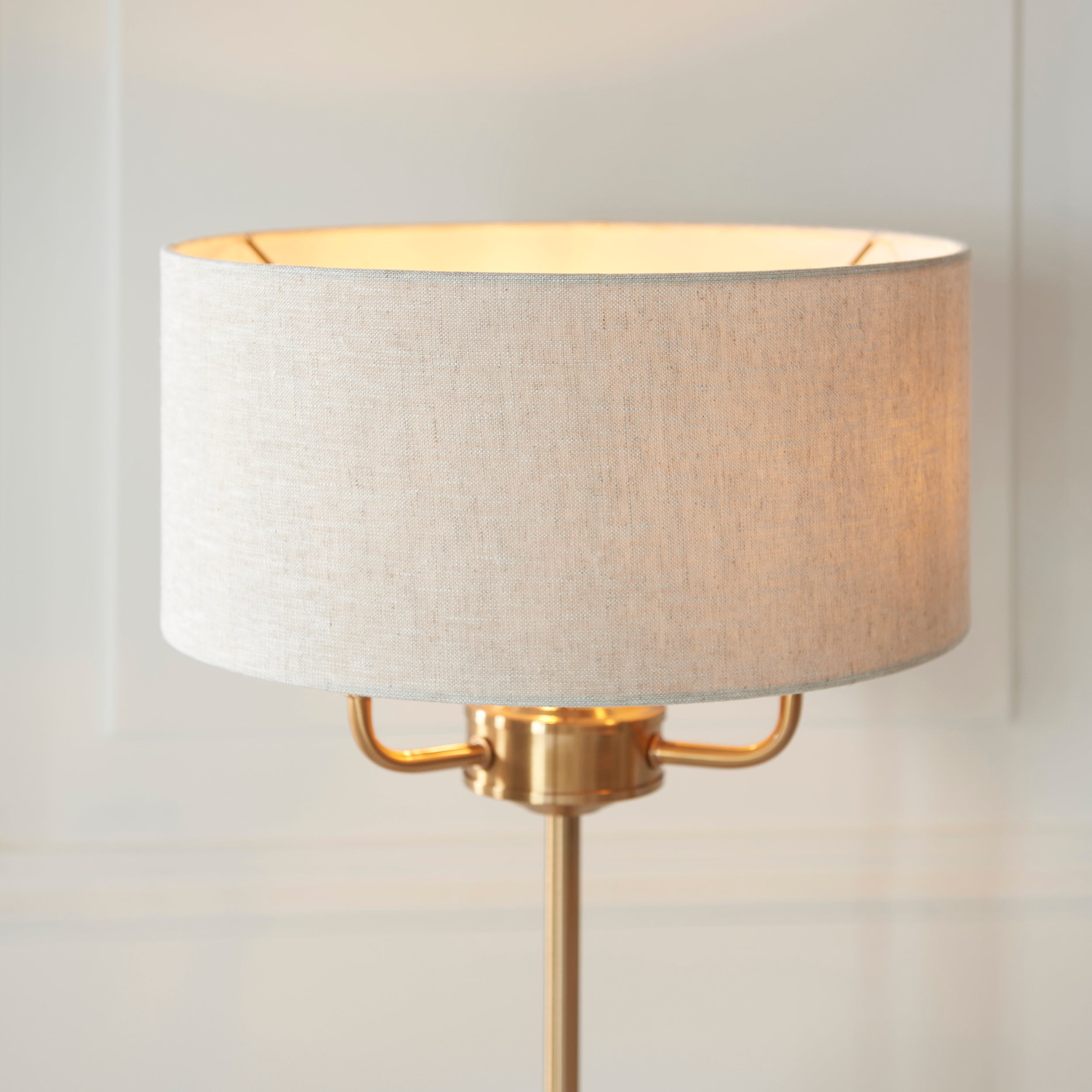 Leif 3lt Table Lamp in Brushed Chrome