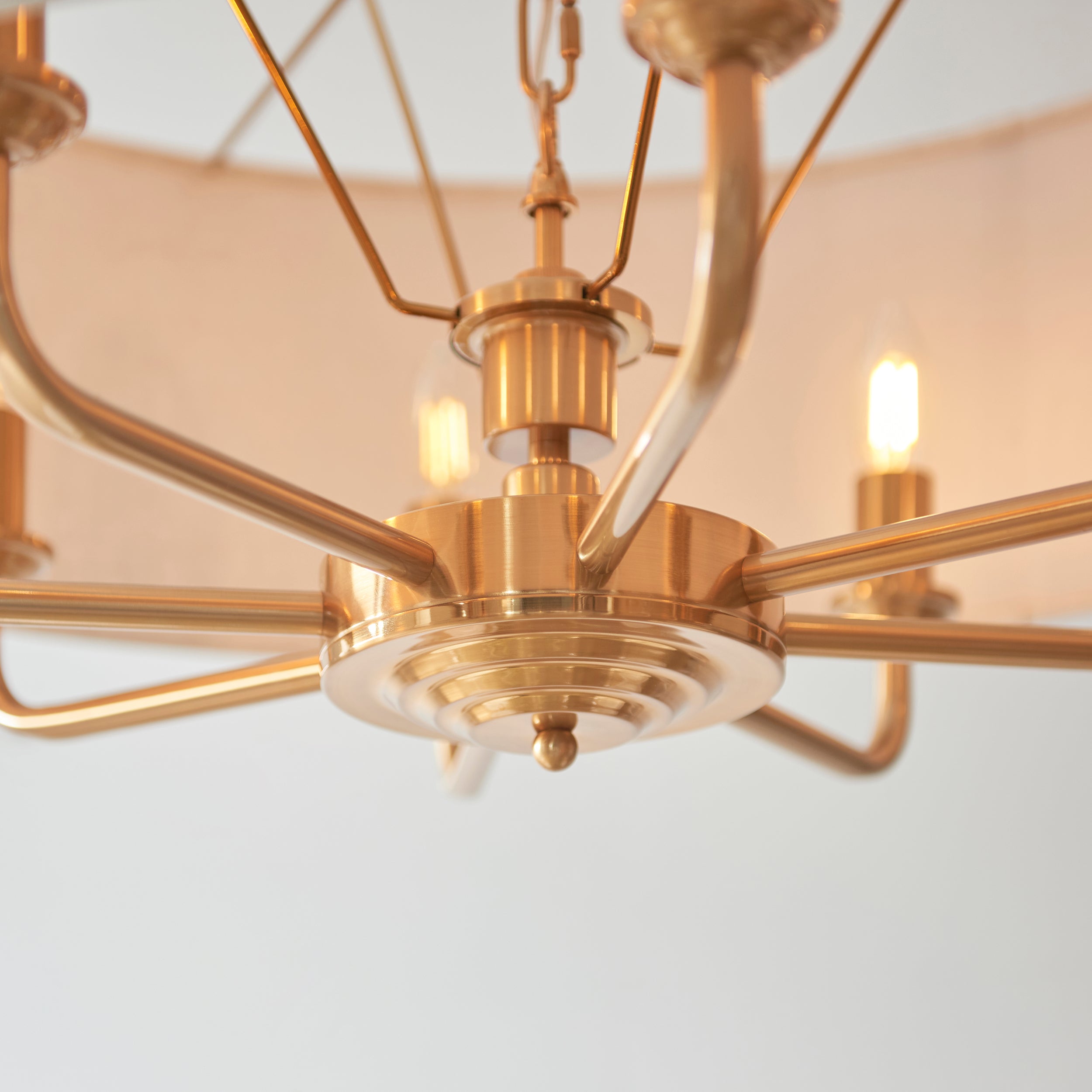 Leif 8lt Pendant Light in Vintage Brass