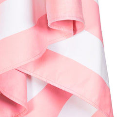 Dock & Bay pink striped towel