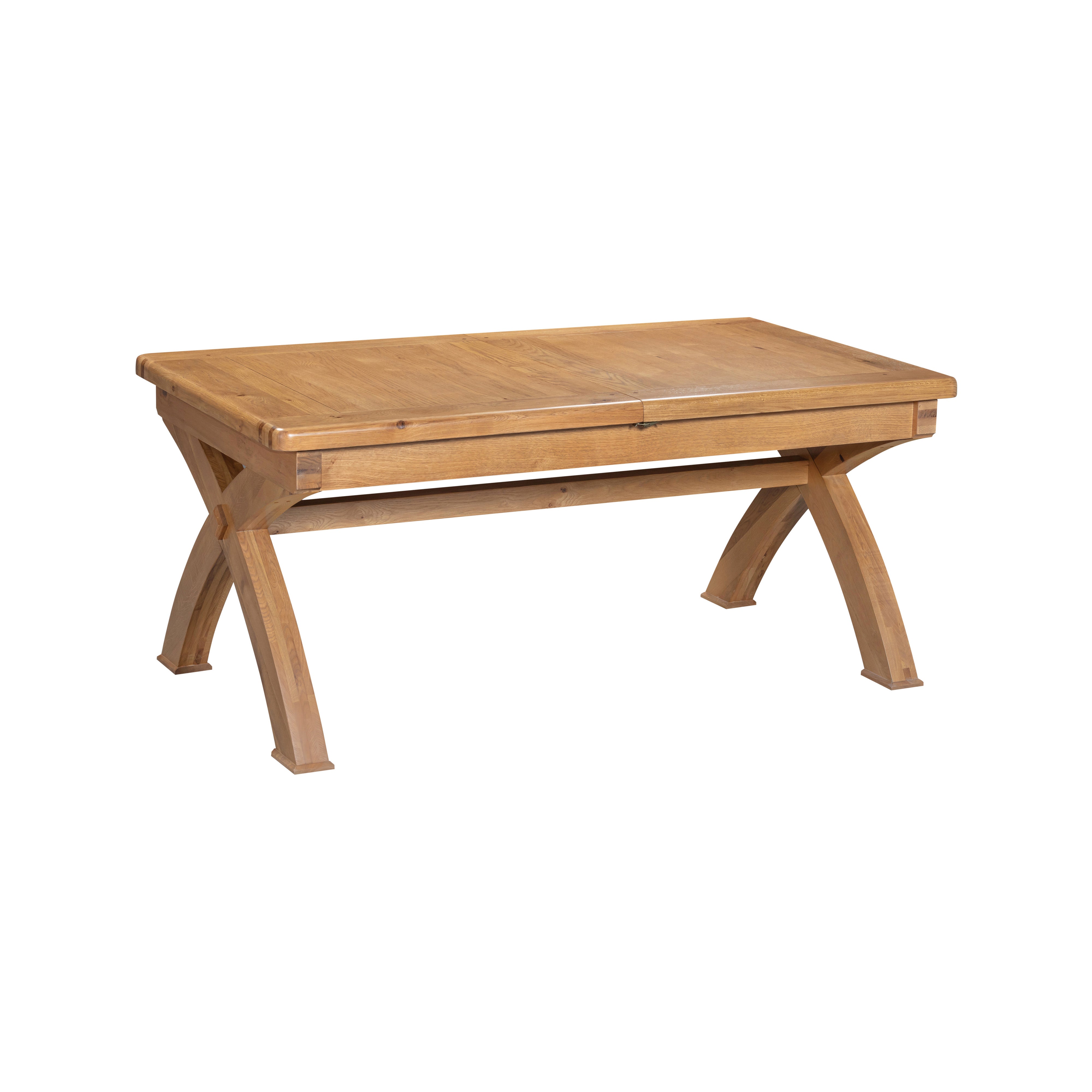 Medway Extending Small Cross Leg Table in Oak