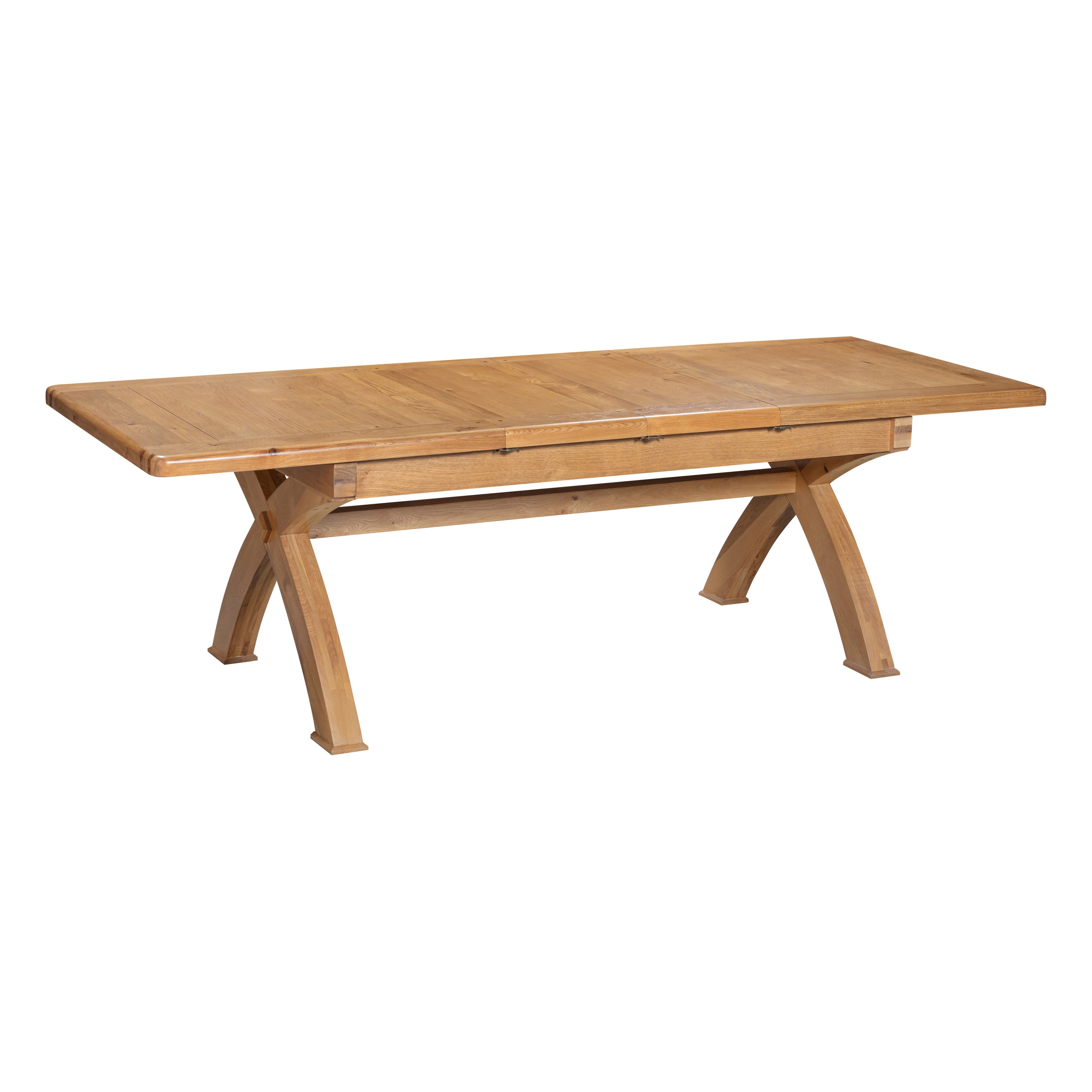Medway Extending Small Cross Leg Table in Oak