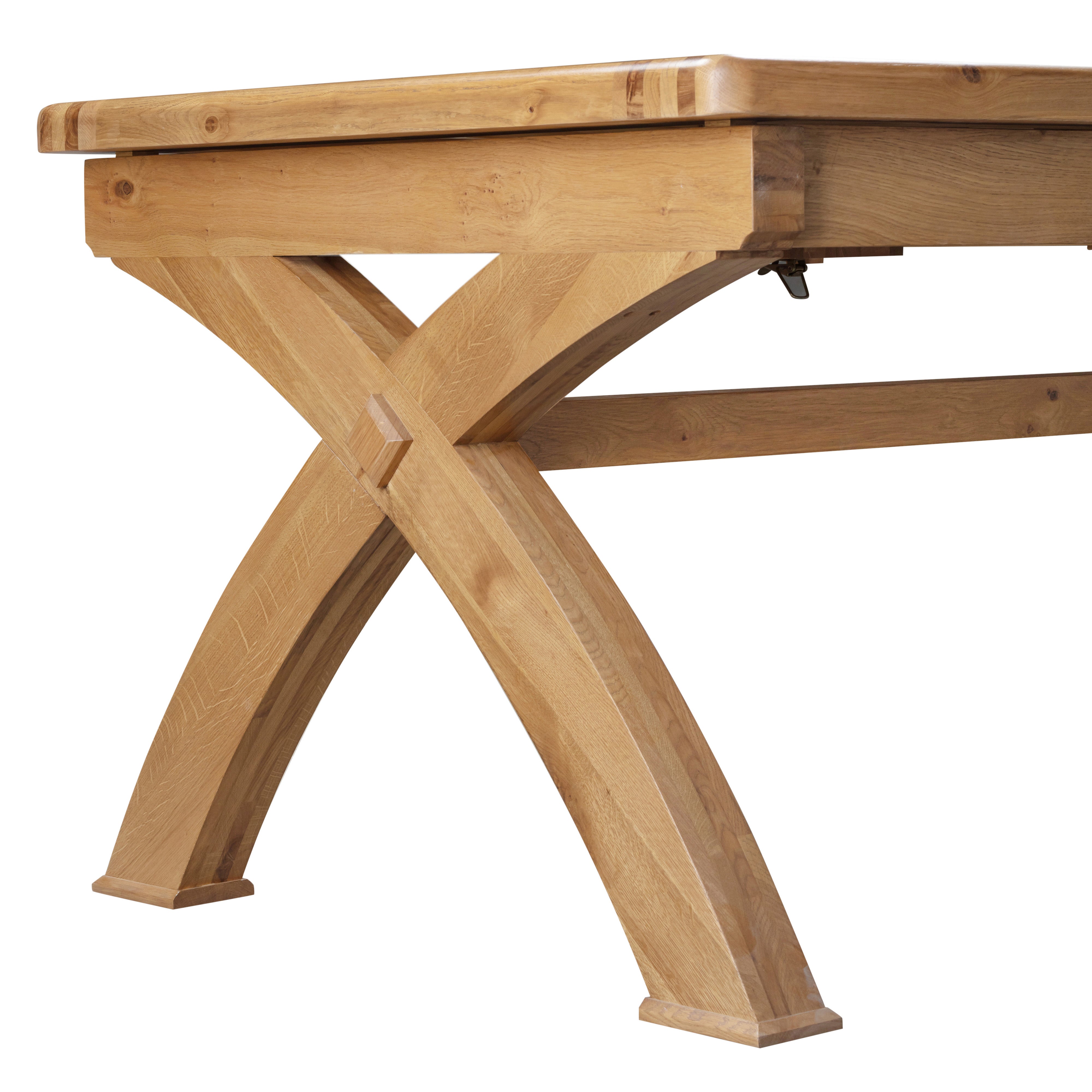 Medway Extending Small Cross Leg Table in Oak