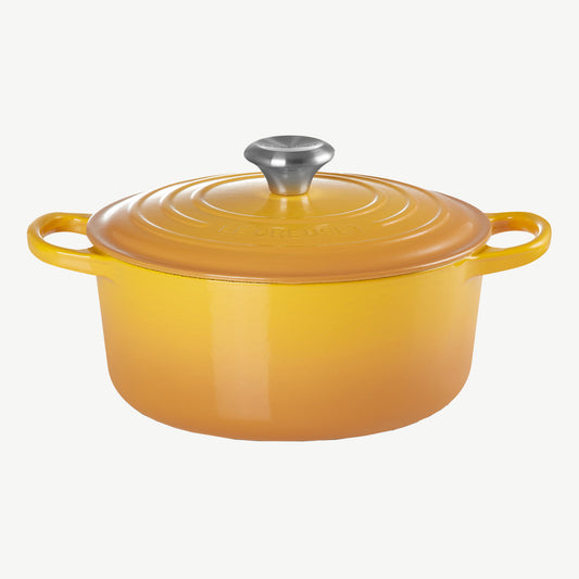 Le Creuset Cast Iron Round Casserole Dish in Nectar