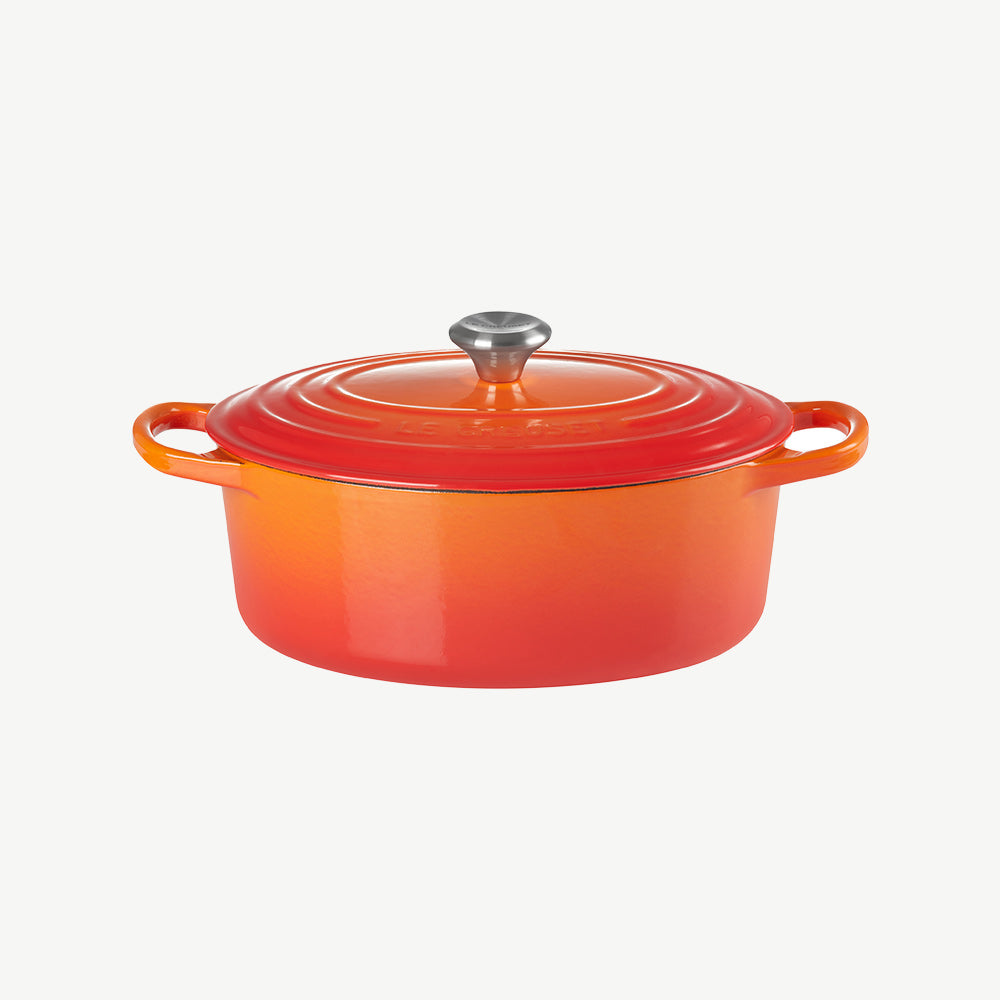 Le Creuset Cast Iron Oval Casserole dish in Volcanic