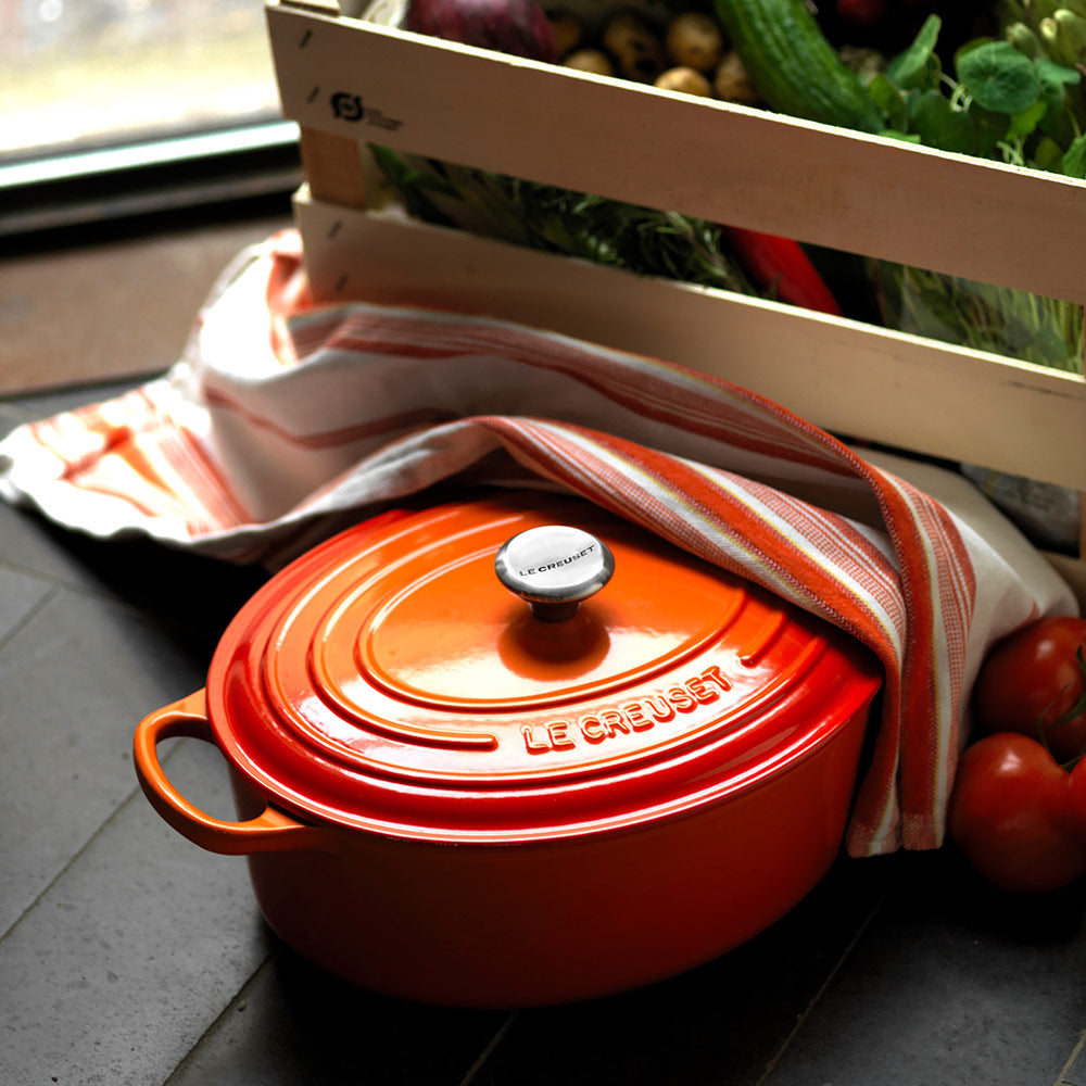 Le Creuset Cast Iron Oval Casserole dish in Volcanic