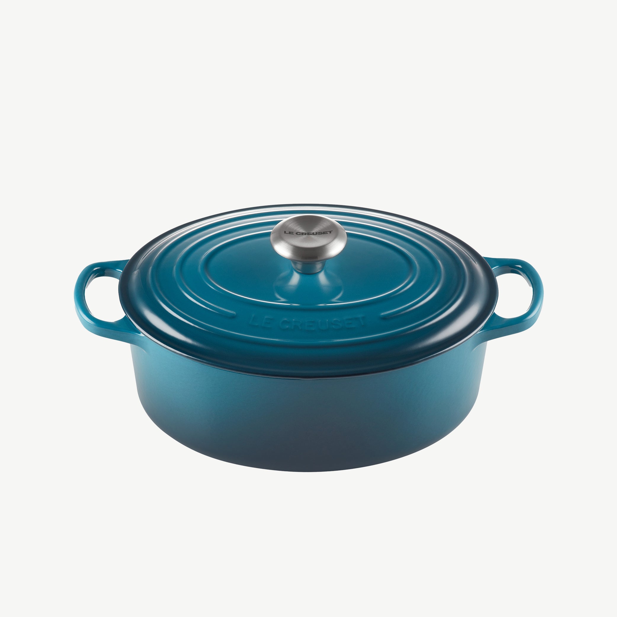Le Creuset Cast Iron Oval Casserole dish in Deep Teal