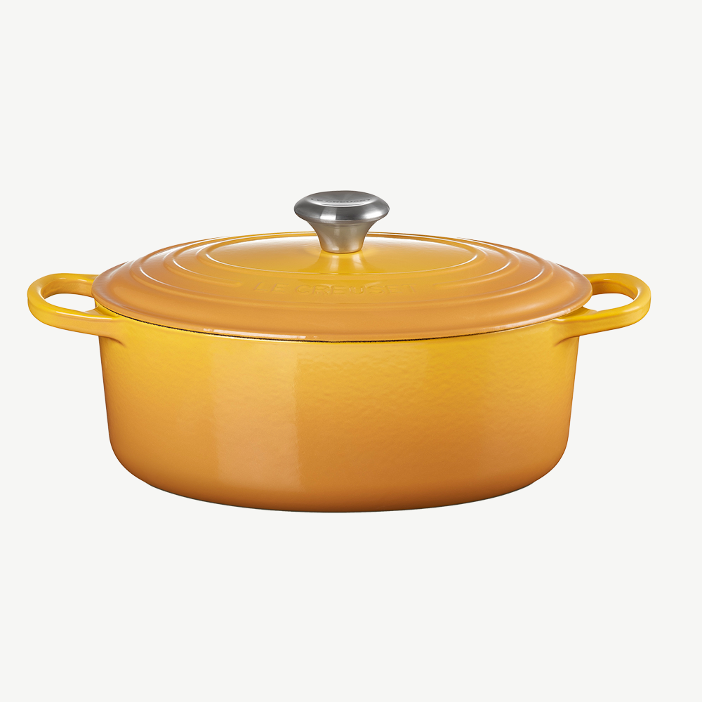 Le Creuset Cast Iron Oval Casserole dish in Nectar