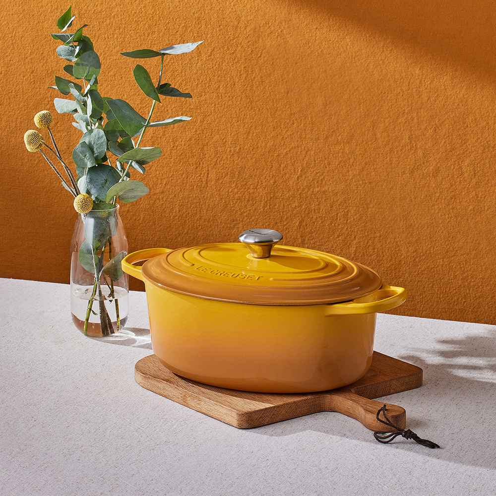 Le Creuset Cast Iron Oval Casserole dish in Nectar