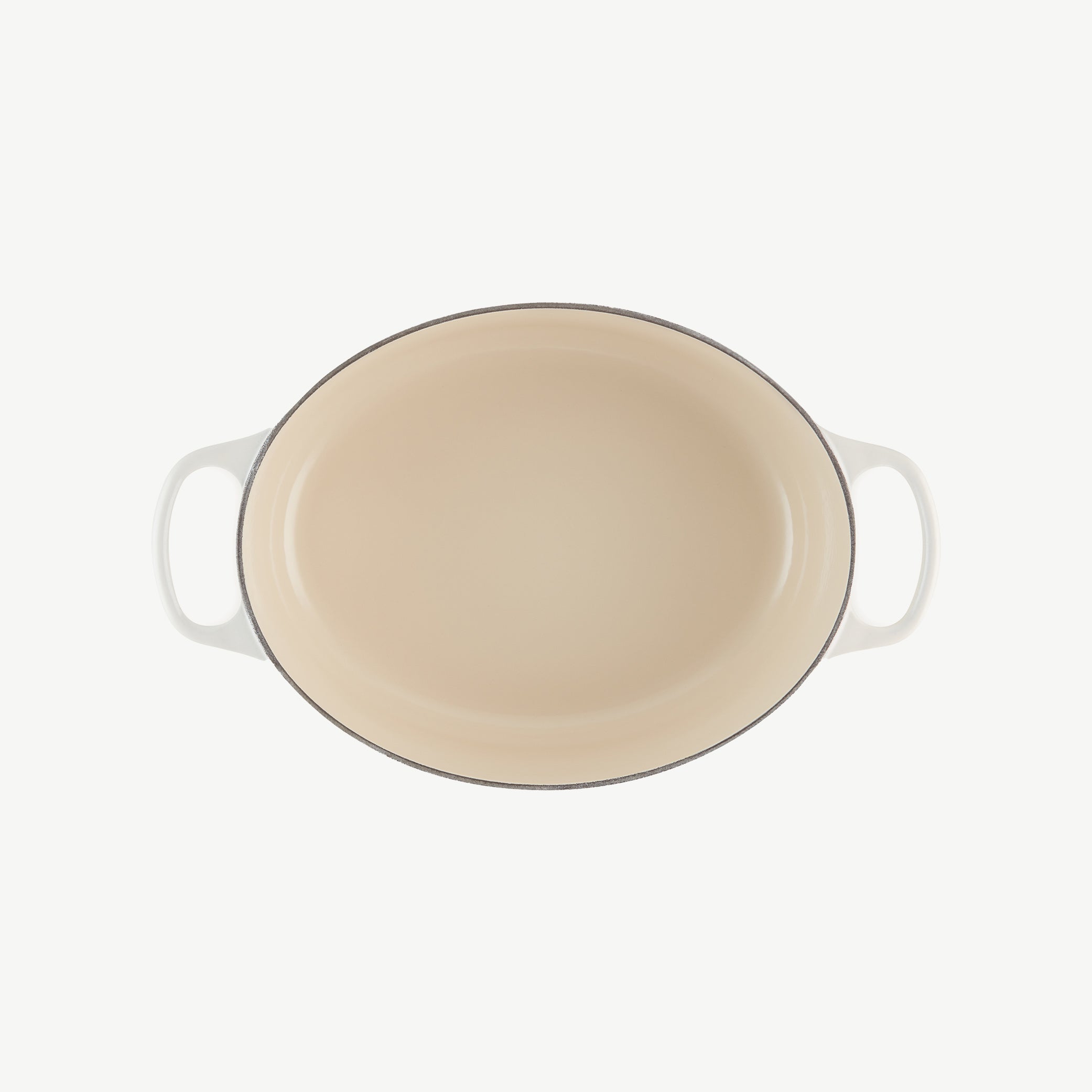 Le Creuset Cast Iron Oval Casserole dish in Meringue