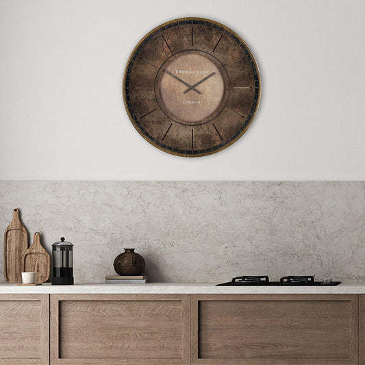 21" Florentine Wall Clock Leather