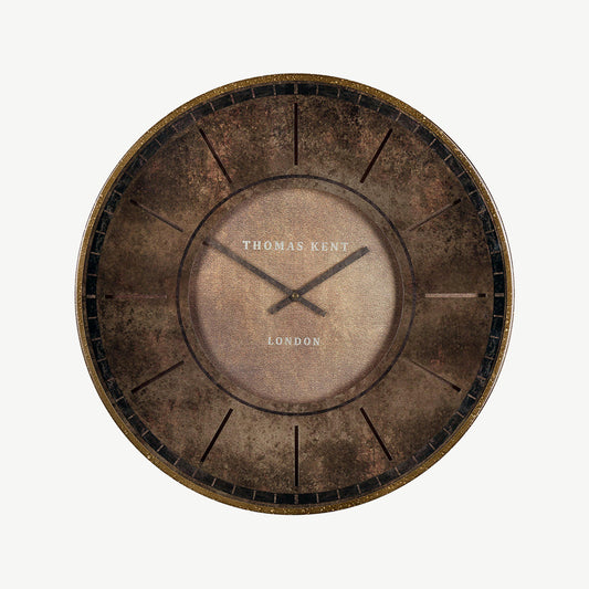 Florentine wall clock in leather