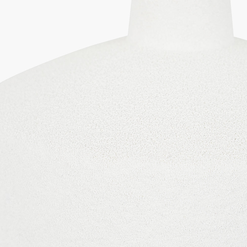 Wood Effect Textured Ceramic Table Lamp in White