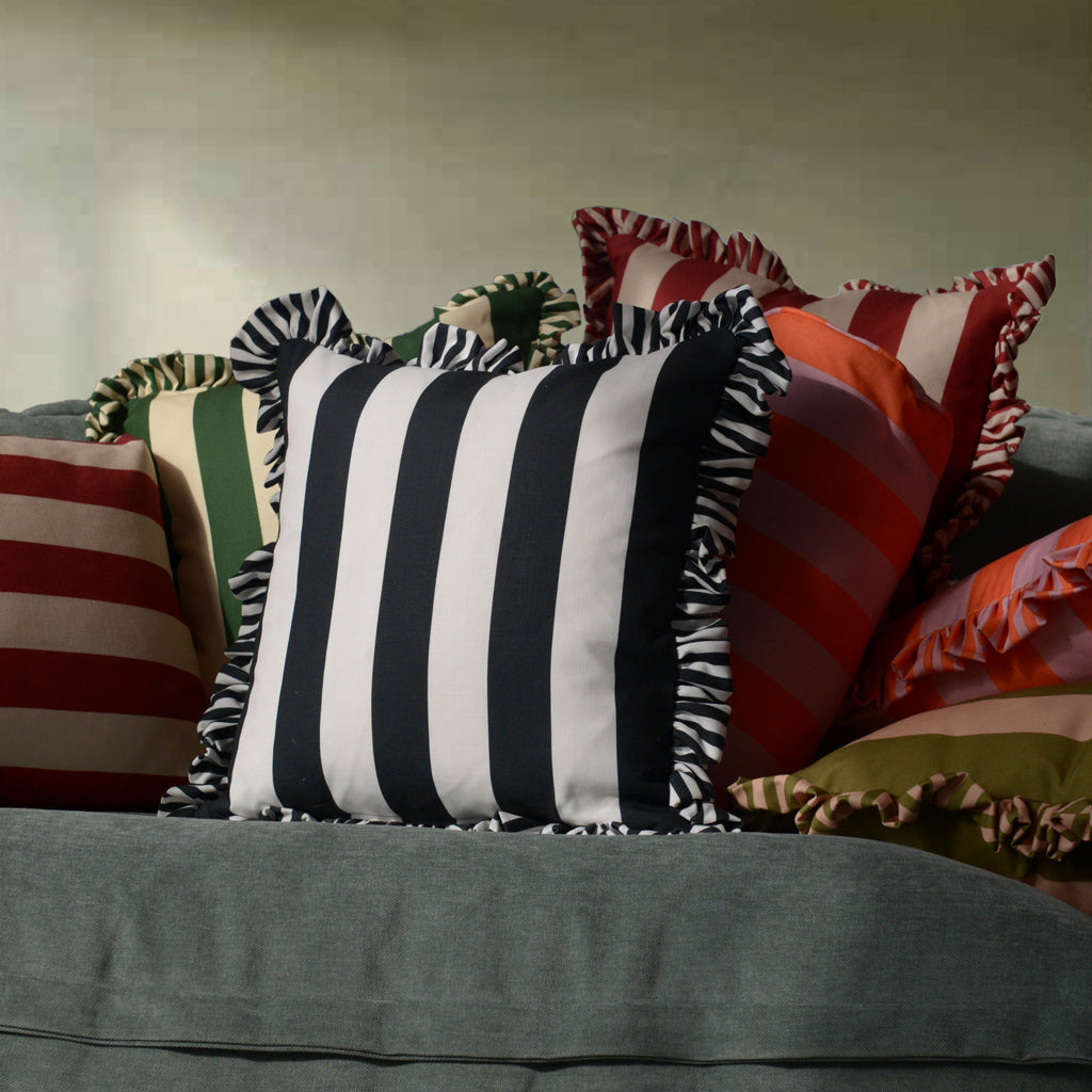 Colours Of Arley Cocktail Cushion - Meteorite & Plain