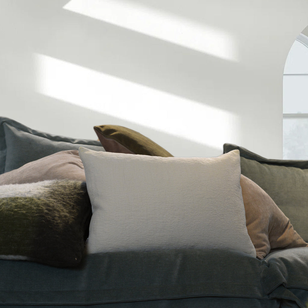 Chenille Natural Cushion