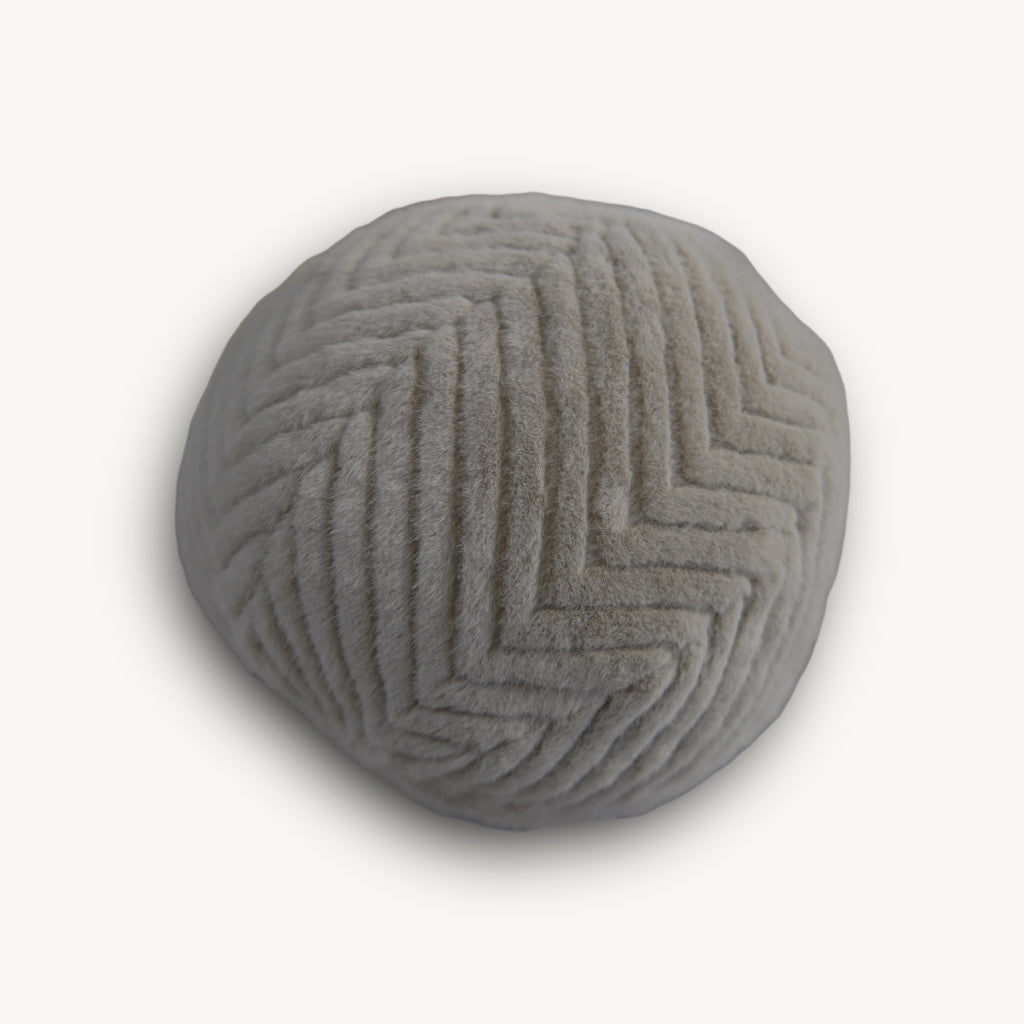 Mink Textured Fluffy Cushion Ball
