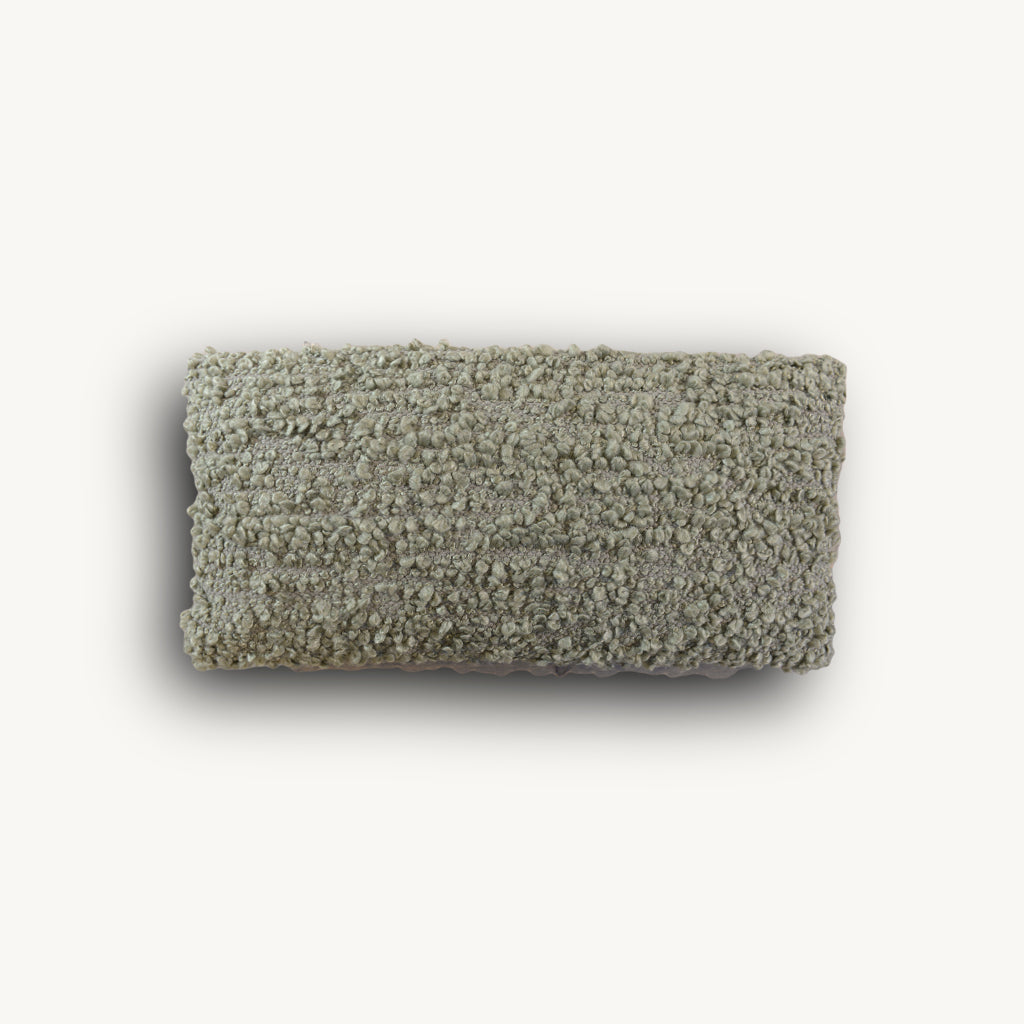 Green Boucle Cushion