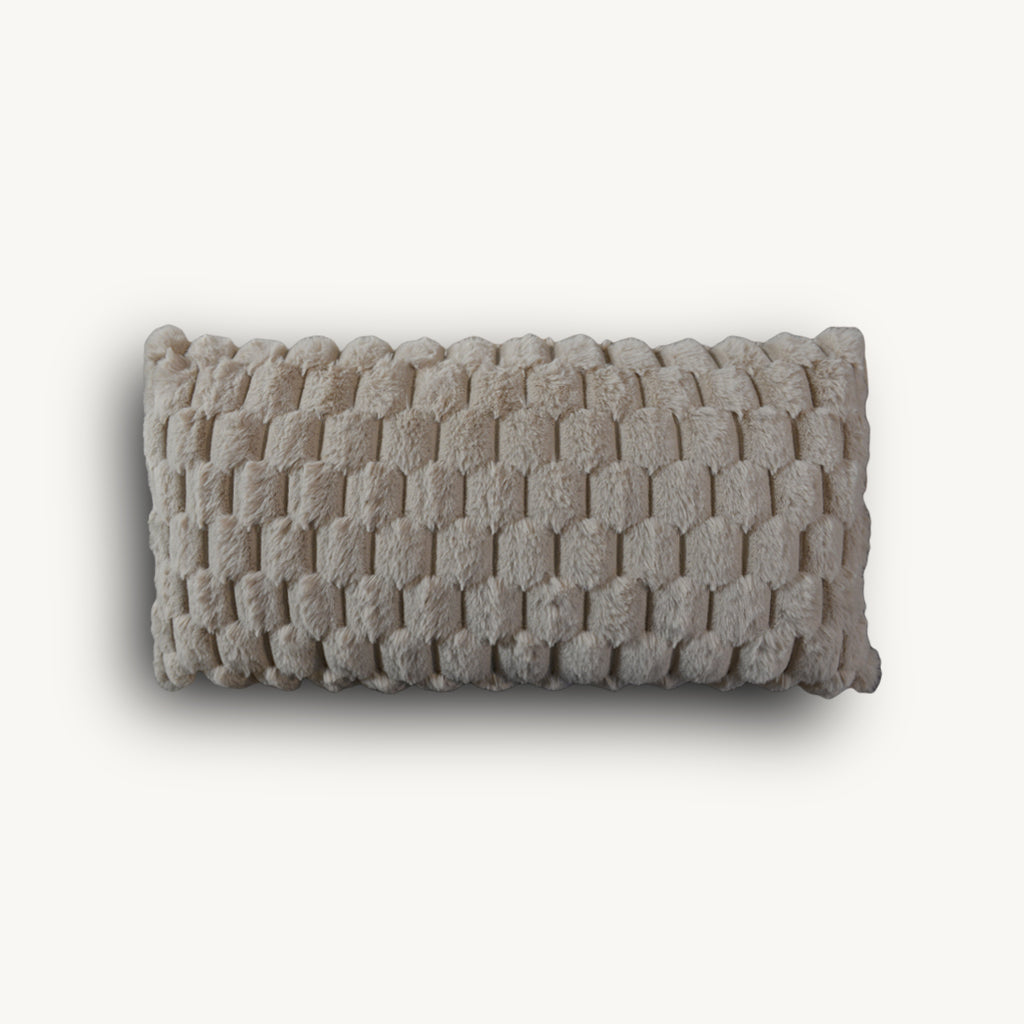 Beige Velvet Cushion