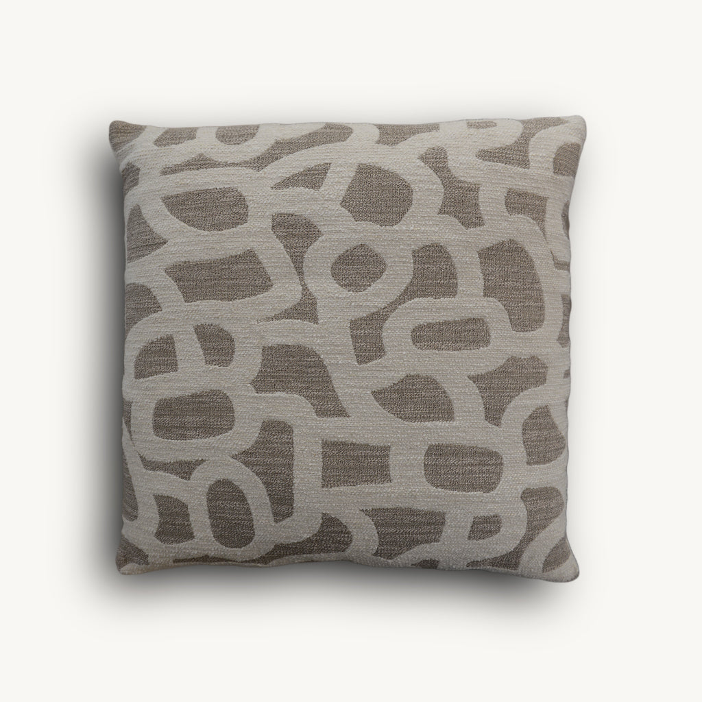 Loop Cushion in Taupe & Beige