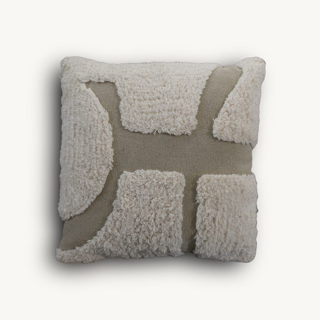 Cream & Sand Two Tone Cushion