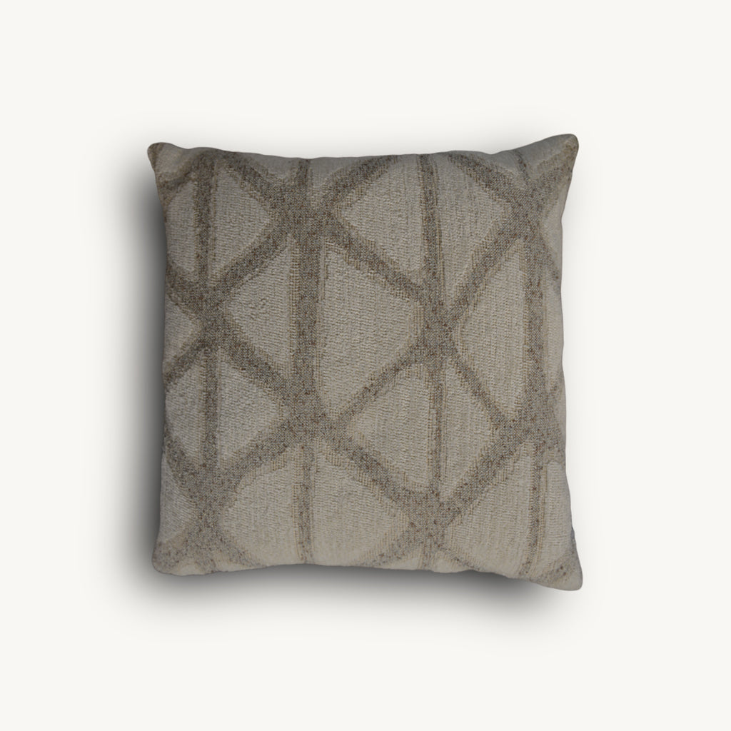 Sand & Cream Triangle Wave Cushion