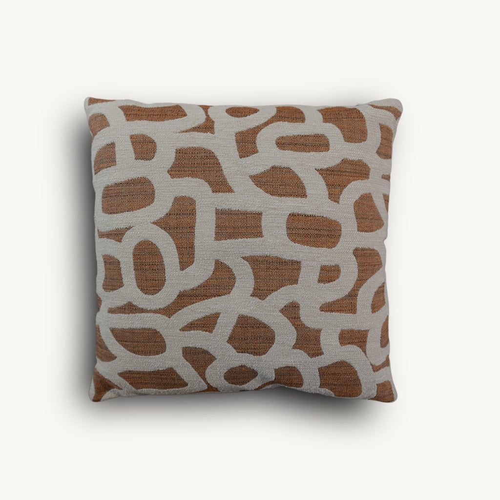 Loop Cushion in Terra & Cream