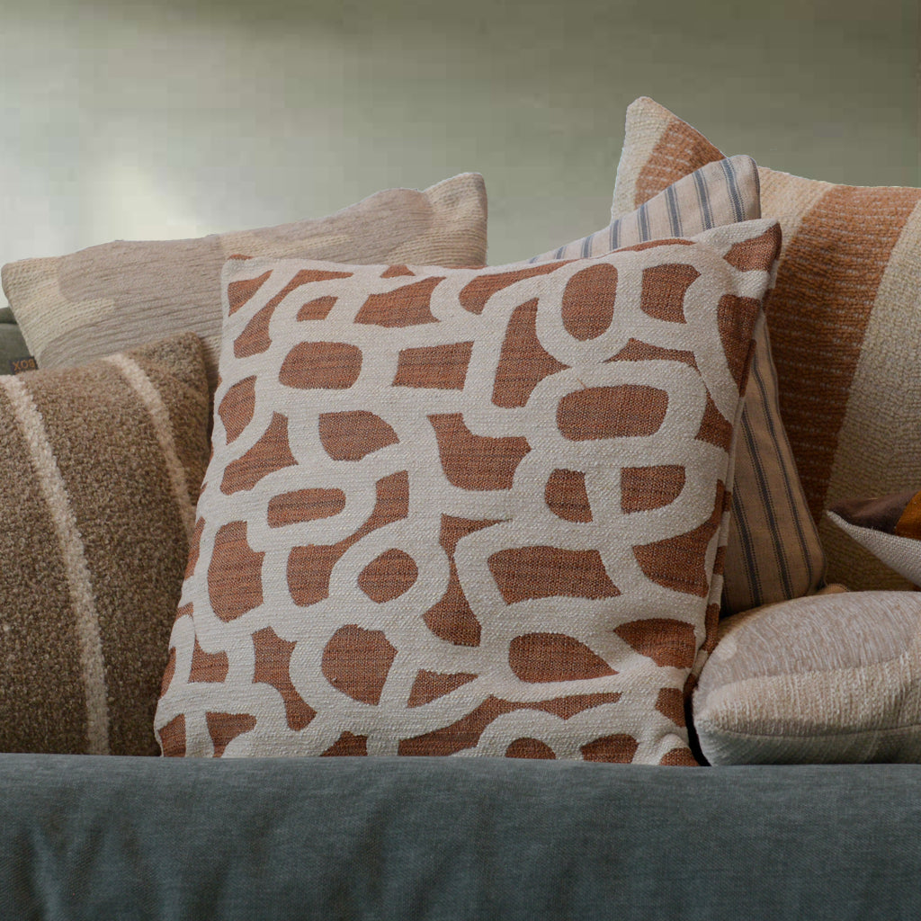 Loop Cushion in Orange